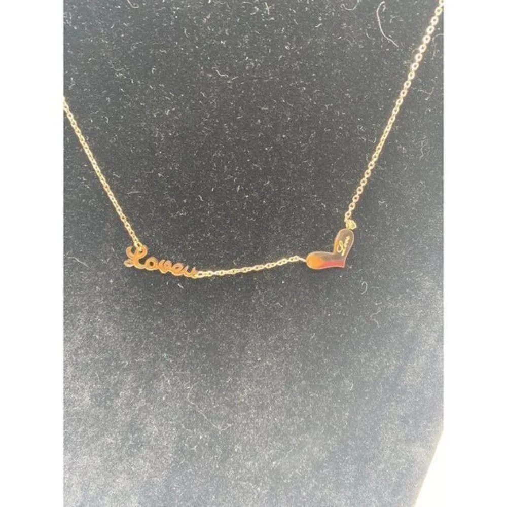 LoveU‎ Heart Rose Gold Women’s Titanium Steel Necklace